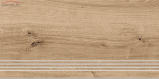 Плитка Cersanit Woodhouse темно-бежевый WS4O156 ступень (29,7x59,8)